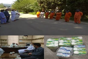 قدر دانی از تلاش ها بی وقفه پاکبانان در ایام کرونا در خاش