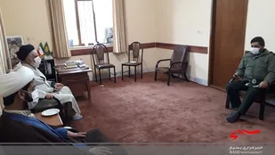 دیدار بسیجیان با امام جمعه جاجرم