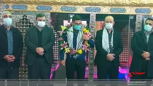 تجلیل از قهرمان کاراته جهان در قائم شهر+ تصاویر