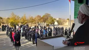 صبحگاه دانش آموزان درشهر وردنجان