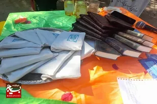 برپایی ایستگاه صلواتی به مناسبت ولادت حضرت مهدی(عج) در روستای توردان شهرستان بمپور