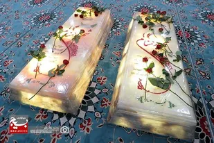 گلزار شهدای گمنام کنگان با حضور مسئولین گل&zwnj;گذاری شد