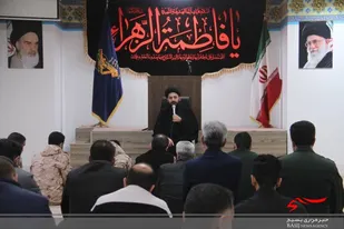 مراسم استقبال از شهید مدافع حرم در ناحیه امام حسن مجتبی (ع)