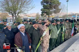 عطرافشانی مزار شهدای گمنام و امام&zwnj;زاده عبدالله (ع) ملایر