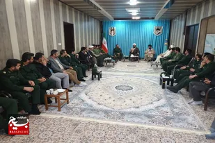 دیدار پاسداران سپاه ناحیه فامنین با امام جمعه این شهرستان