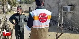 حضور گروه&zwnj;های جهادی سپاه وبسیج  در کنار سیل&zwnj;زدگان روستای زهریکار جاسک