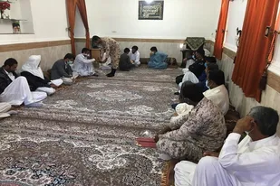 غبار روبی مزار شهدا و دیدار از خانواده شهید بهمن بارکزایی در سیب و سوران