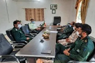 مسئولین انتظامی و سپاه شهرستان سرباز با هم دیدار کردند