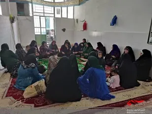 بر پایی سفره صلوات در روستای مسن