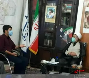 دیدار فرمانده بسیج دبیرستان هدایتی با حجت الاسلام ذوالنوری