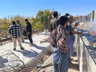 تجمع مردمی روستای گرداک تفتان جنوبی در محکومیت جنایات اسرائیل و آمریکا