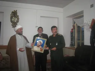 دیدار با خانواده شهید طلبه در شهرکیان