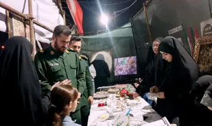 غرفه &laquo;بانوان جانفدا&raquo; در منطقه آخرآسفالت شرق اهواز