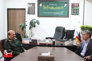 دیدار مدیرکل راهداری استان البرز، با فرمانده سپاه امام حسن مجتبی (ع)