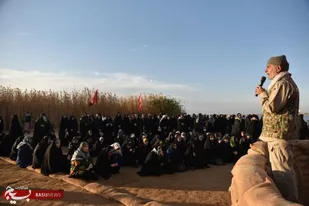 بازدید دانشجویان دانشگاه فرهنگیان از منطقه عملیاتی اروند کنار
