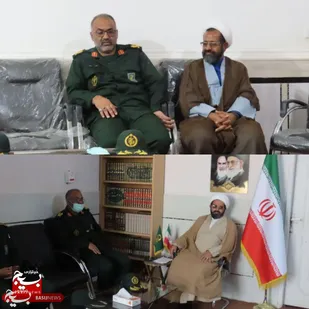 فرمانده تیپ عملیاتی حضرت علی اکبر علیه السلام سپاه سلمان استان با ائمه جمعه شهربنجار وشهرعلی اکبر دیدار کرد.