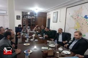 دیدار مسئولان قضایی و نظامی با فرماندار شهرستان ویژه ملایر به مناسبت هفته دولت
