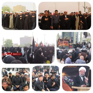 مراسم نمادین پیاده&zwnj;روی جاماندگان اربعین حسینی در شهرستان پارسیان برگزار شد