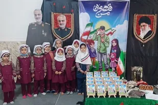 آیین گرامی داشت سردار سلیمانی در روستای مال قاید گناوه
