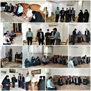 سرکشی و تجلیل اخانواده های معظم شهدا فرهنگی  به مناسبت هفته معلم /افتتاح نمایشگاه اقتصاد مقاومتی