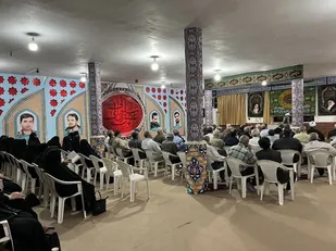 مراسم یادبود شهادت شهدای خدمت با حضور رزمندگان و بسیجیان گردان