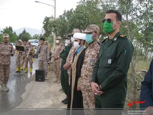 برگزاری مراسم غباررویی  مزار شهدا در شهرستان جوانرود