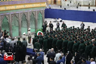 تجدید میثاق کارکنان، اساتید، مربیان و دانشجویان دانشکده شهید مطهری بسیج با آرمان&zwnj;های حضرت امام خمینی(ره) و مقام معظم رهبری