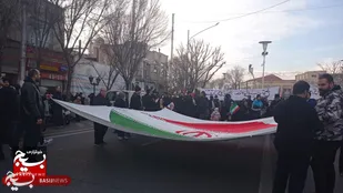 حضور گسترده مردم تبریز در محکومیت اغتشاش گران