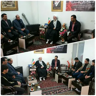 دیدار مسئول ناحیه بسیج دانشجویی استان سمنان با امام جمعه شاهرود