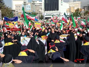 برگزاری مراسم راهپیمایی ۱۳ آبان در کرج