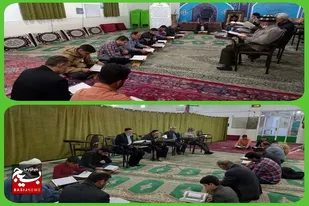 محفل جزء خوانی قرآن با مشارکت بسیجیان سرخه برگزار می شود