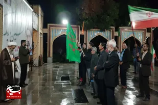 طنینِ &laquo;وای اگر خامنه&zwnj;ای حکم جهادم دهد&raquo; در گلزار شهدای صالح&zwnj;آباد+تصاویر