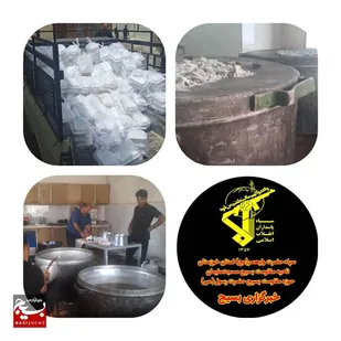 پخت و توزیع دوهزار پرس غذای گرم در شهرستان مسجدسلیمان