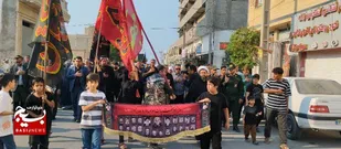 تجمع باشکوه پیاده&zwnj;روی عزاداران فاطمی در عسلویه