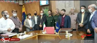 حضور خادمین آستان قدس رضوی در ناحیه مقاومت بسیج خمینی شهر