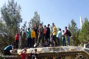 بازدید بسیجیان پایگاه ولایت از باغ موزه دفاع مقدس استان همدان&nbsp;
