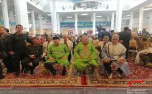 حضور بسیجیان عشایر فارس در تجمع اقتدار بسیجیان در حرم مطهر شاهچراغ (ع) شیراز