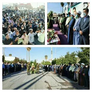 تشییع باشکوه شهید مدافع امنیت ستوانیکم ً موسی نوروزی ً در کهگیلویه