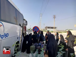 اعزام ۸۰ نفر بسیجی ارکان شبکه تربیتی صالحین دیّری به مشهد مقدس