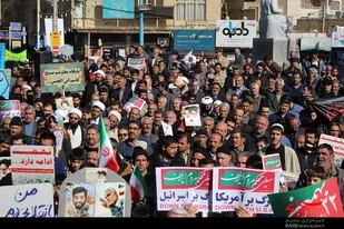 حماسه حضور گلپايگان در راهپيمايي 22 بهمن