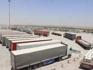 صادر۳۷۲ هزار تن کالا از مرز مهران به عراق