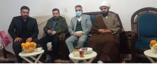 دیدار مسولان پیشوا با مادر شهید مدافع حرم &laquo;سید ناصر حسینی&raquo;