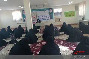 برگزاری هیئت اندیشه ورز حوزه ای به مناسبت هفته بسیج در حوزه کوثر سپاه خاش