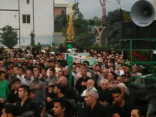 مراسم استقبال و وداع با شهدای گمنام در شهرستان بندرگز