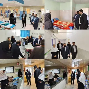 بازدید نوروزی دادستان شهرستان ایذه از بیمارستان شهدای ایذه