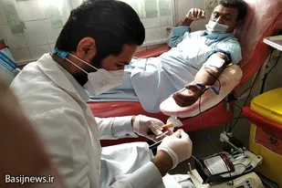 پویش نذر خون پیشکسوتان  بسیجی شهرستان ایرانشهر