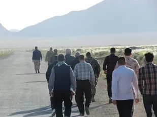اردوی کوه گشت تفریحی فرهنگی جهت بالا بردن توان بسیجیان