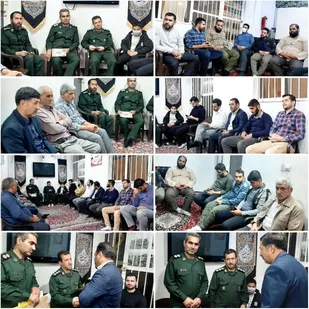 تکریم و معارفه فرمانده گردان بیت المقدس حوزه شهیدهمت پیشوا