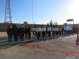 برگزاری صبحگاه مشترک به مناسبت هفته نیروی انتظامی در شهرستان خوروبیابانک