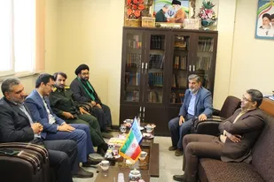 دیدار فرمانده ناحیه و فرماندار میبد با رییس دادگستری میبد